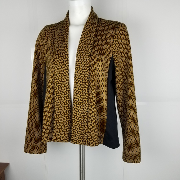 My collection cardigan size L  black/Yellow print - Picture 1 of 6